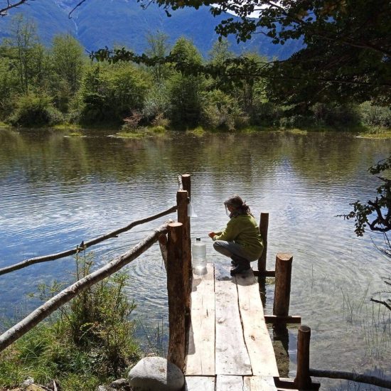 Uli Chile Patagonien Wasser Die Natur in Chile war wunderschön. Hier holten wir unser Wasser an klaren Seen und Bächen